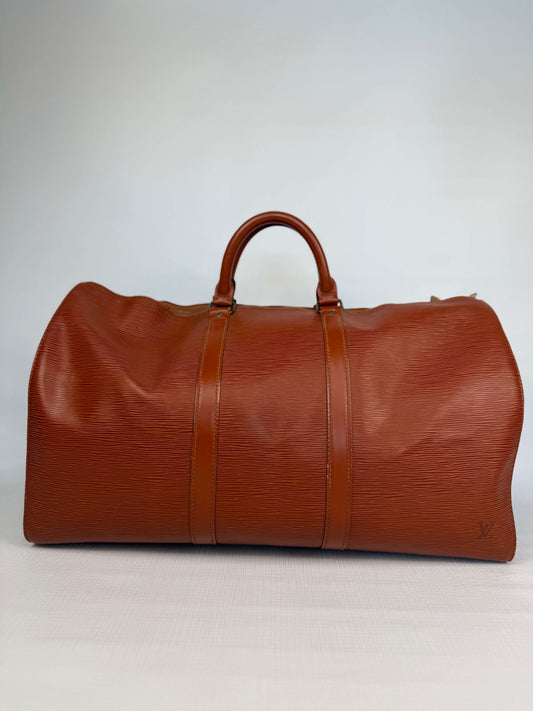 Louis Vuitton Brown Keepall 50