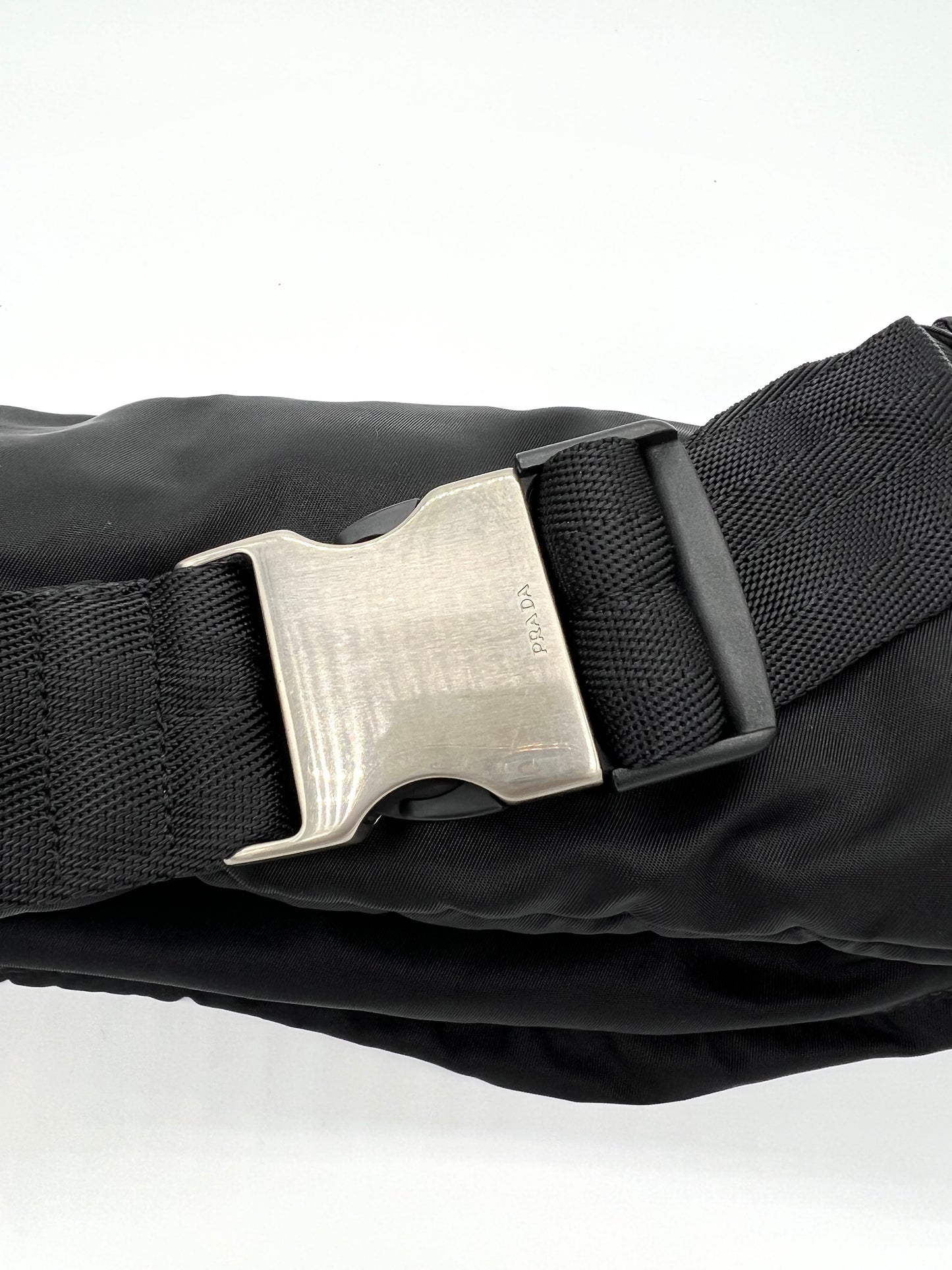 Black Nylon Prada Waist Bag