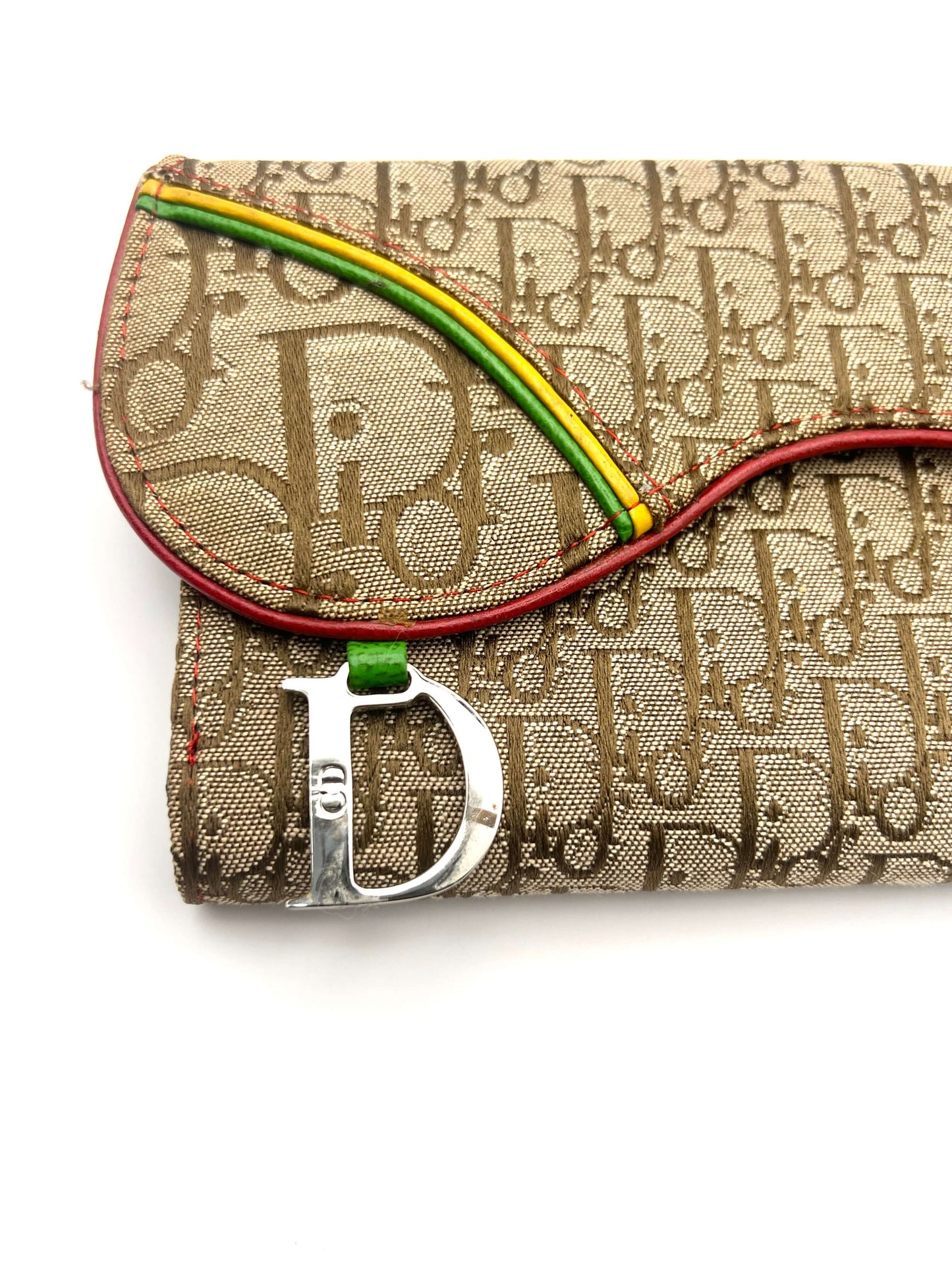 Christian Dior Rasta Saddle Wallet