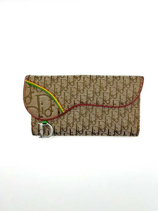 Christian Dior Rasta Saddle Wallet