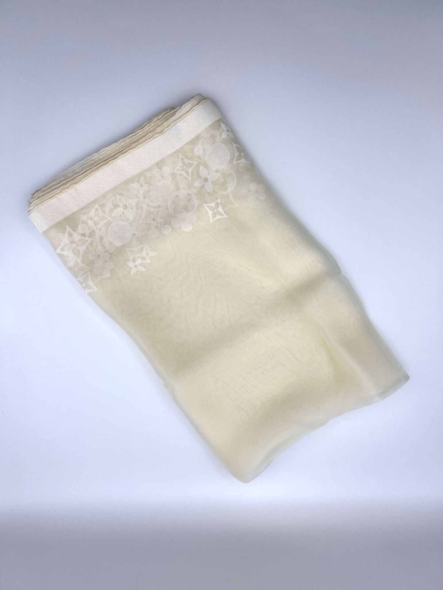 Louis Vuitton Cream Silk Scart