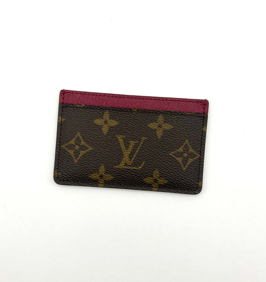 Louis Vuitton Monogram/Maroon Cardholder