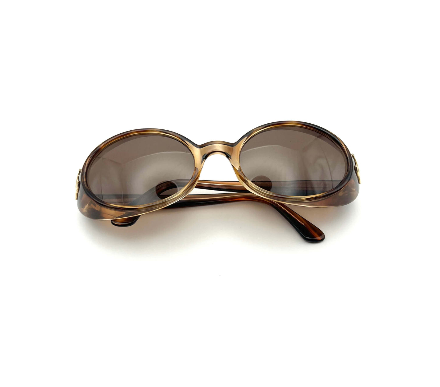 Chanel Oval Frame Tortoise Sunglasses