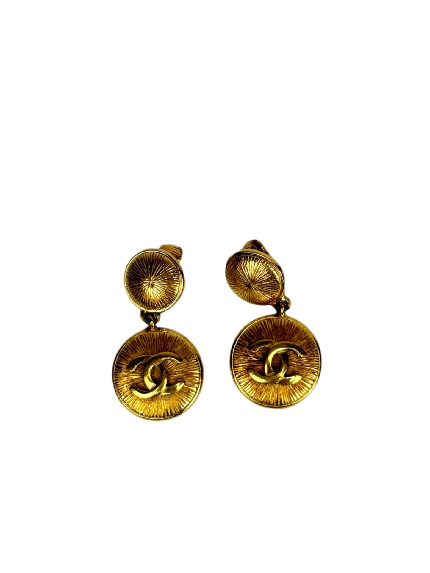 Gold Chanel Earrings